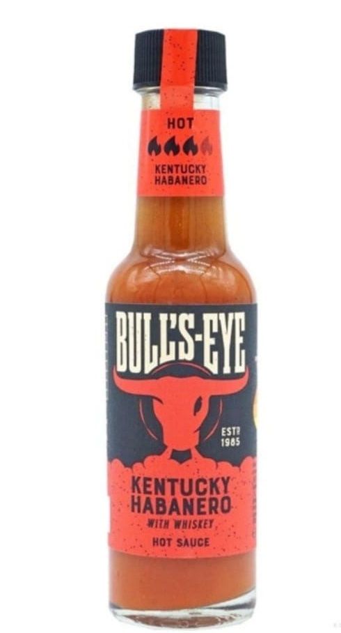 Bulls Eye Kentucky Habanero Hot Sauce 135ml bottle  bb: 09/05/24