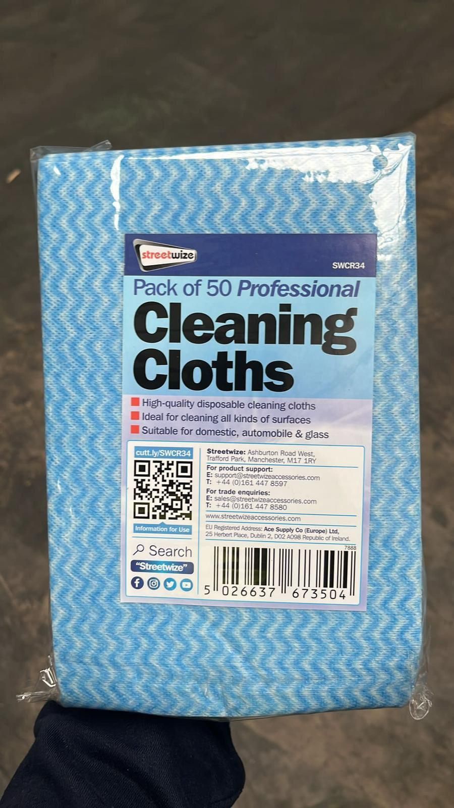 Streetwize cleaning cloth 50pack