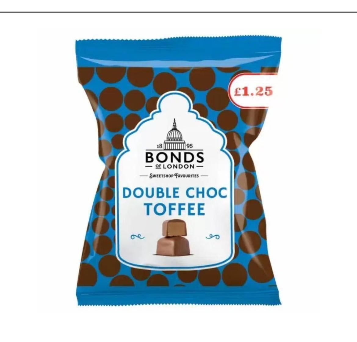 ⭐️REDUCED PRICE⭐️Bonds double choc toffee £1.25 price marked 100g  BBE 30/04/24