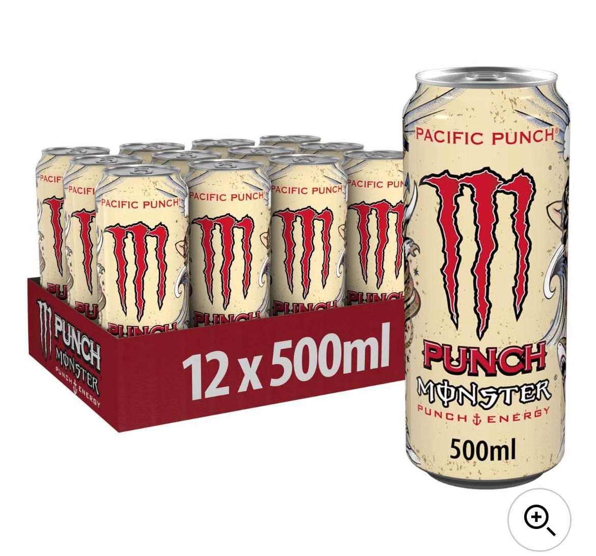 Monster pacific punch £1.49 pm 12x500ml BBE 02/25