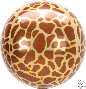 16in, 40cm, Giraffe Print ORBZ Balloon