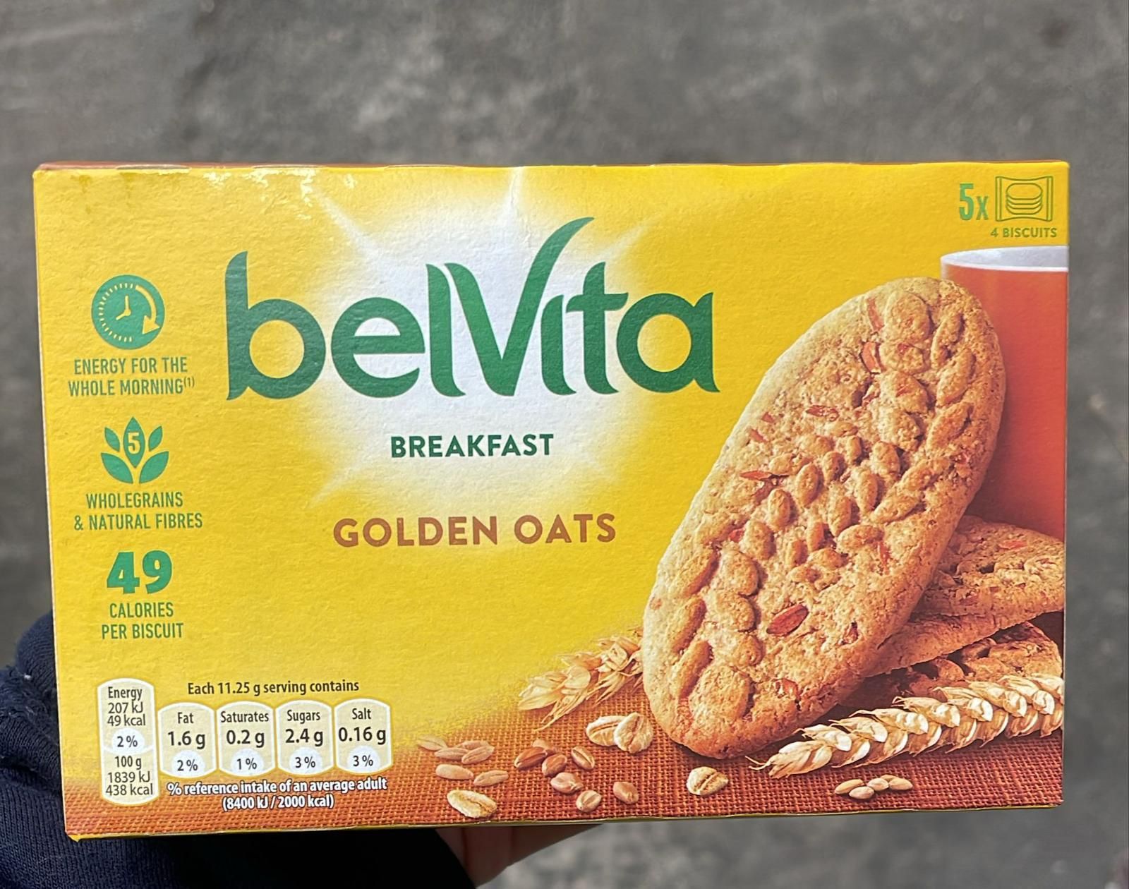 Belvita golden oats  10 x 5pk 225g ea BBE 31/03/24 