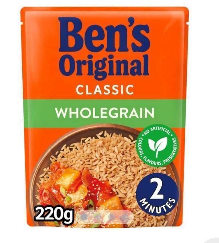⭐️REDUCED PRICE⭐️  Uncle bens wholegrain veg rice 6x250g BBE 05/03/24 