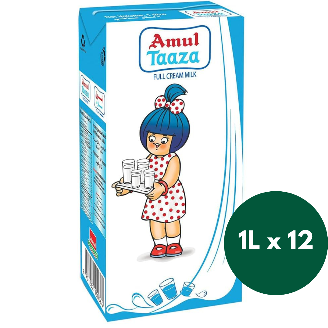 Amul Taaza  (12 x 1L) Carton