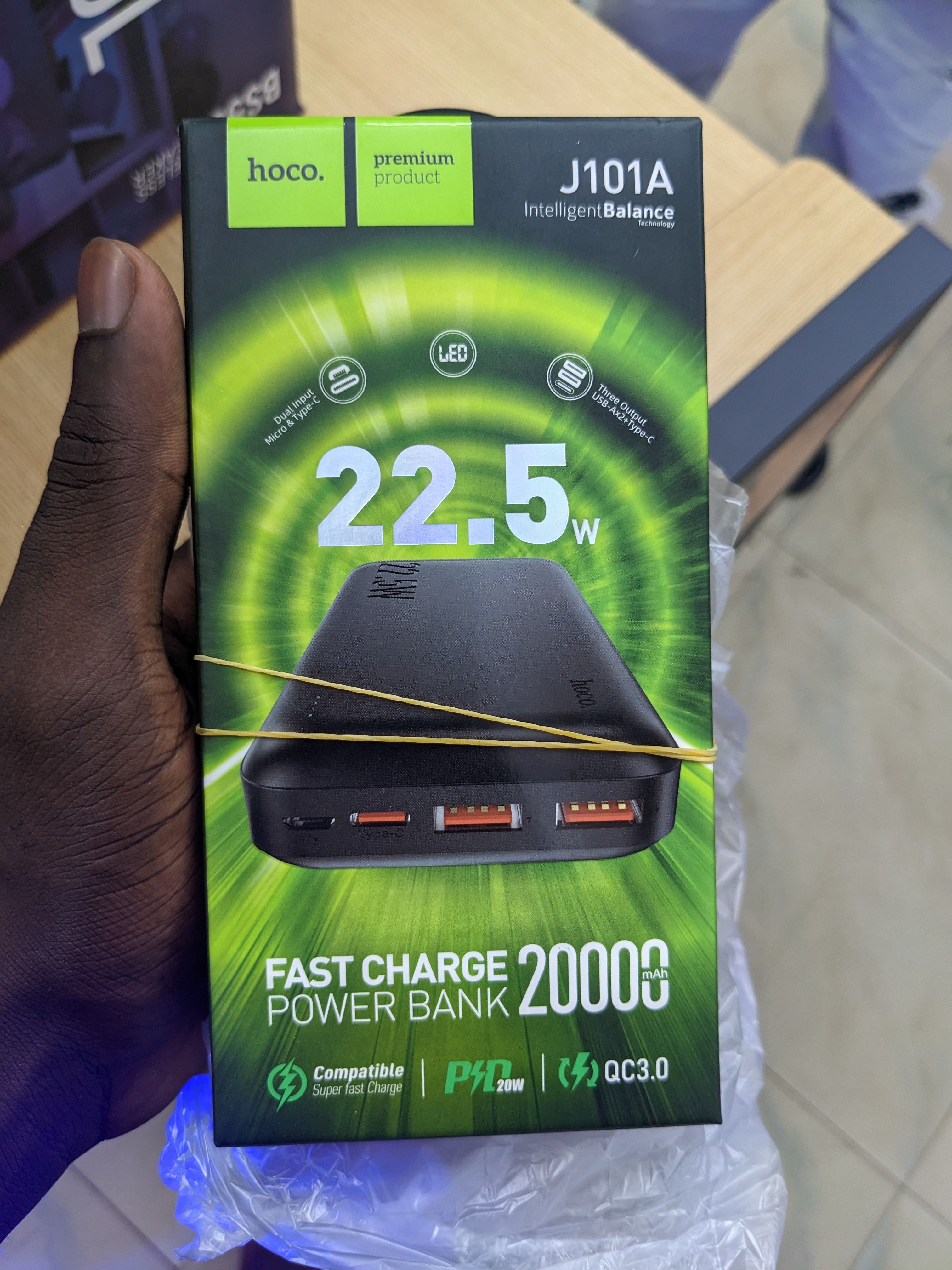 Hoco Fast Charge PowerBank 20000