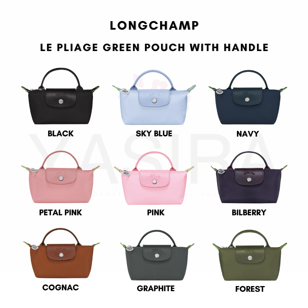 Longchamp Le Pliage Green Pouch