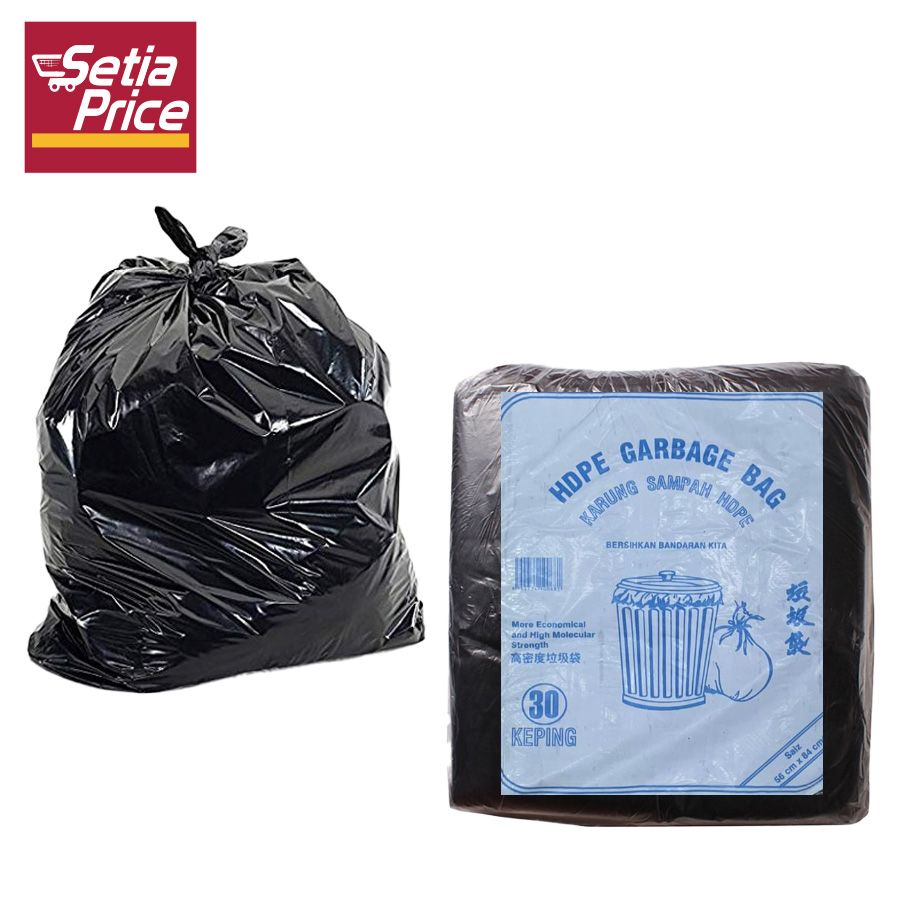 RUBBISH BAG 56X84 BLACK 30S