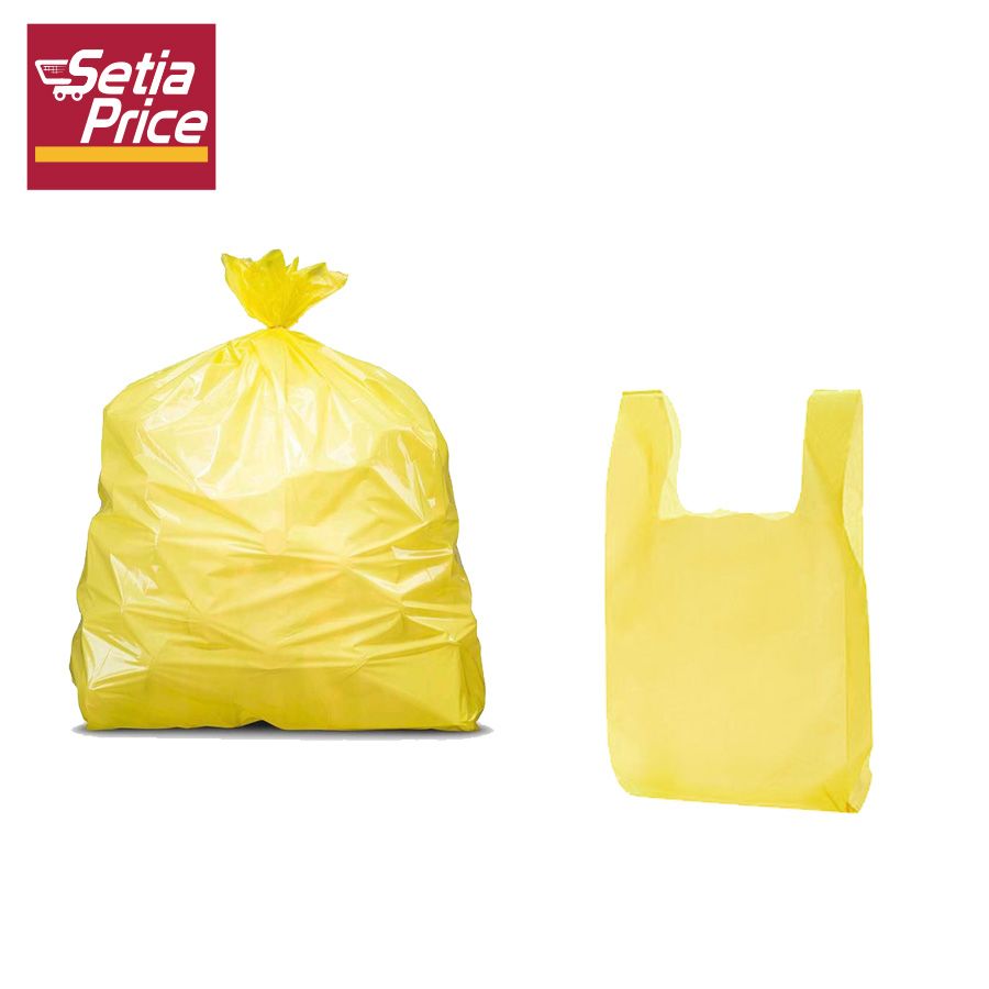 T-SHIRT PLASTIC BAG 9X13 YELLOW