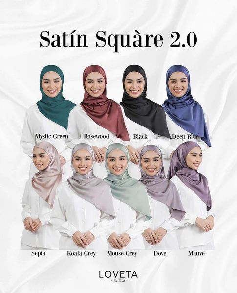 Loveta Satin Square (Semi-Instant) by Siti Sarah