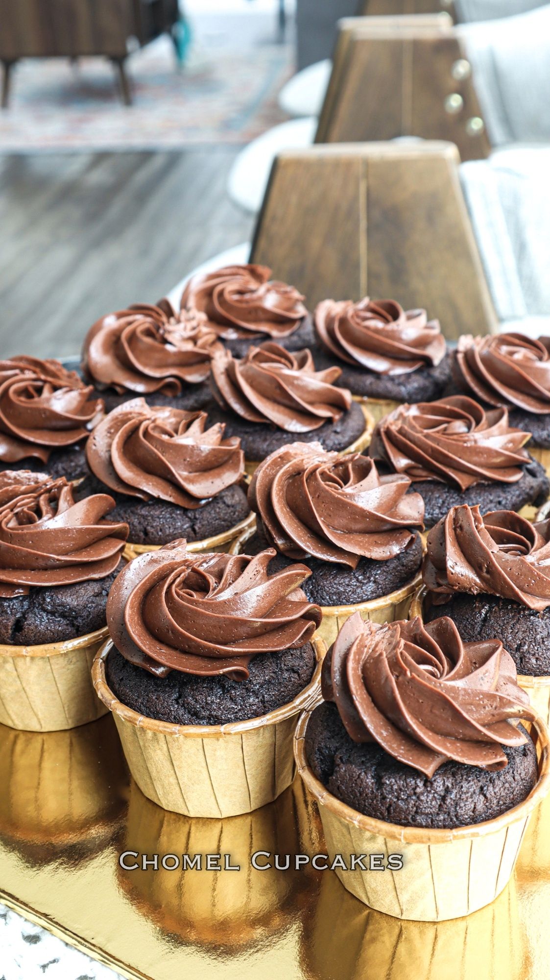 Chocolate Cupcakes with Choc Malt Buttercream 