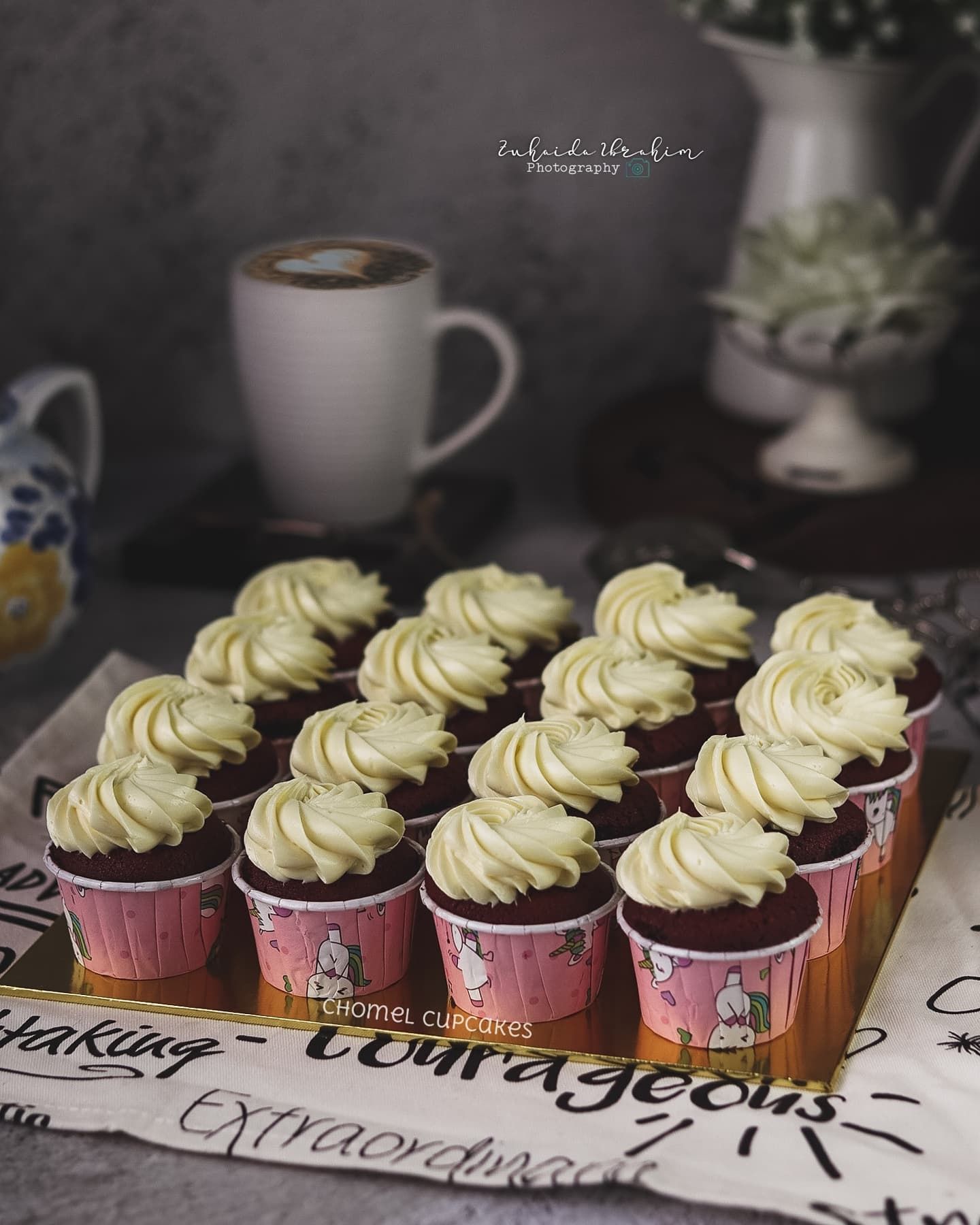 Red Velvet Cupcakes with Cream Cheese Frosting 