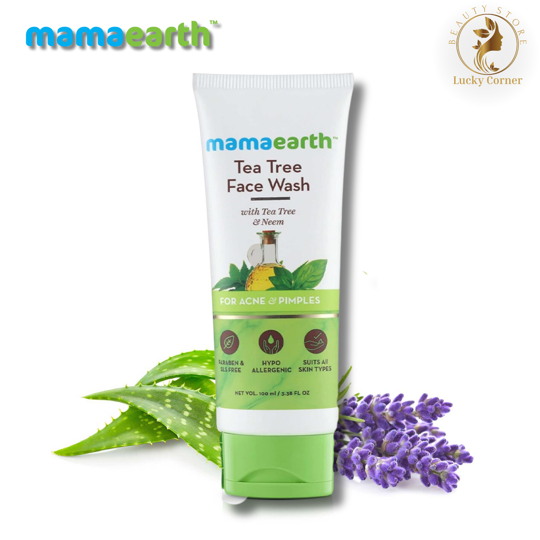 Mamaearth Tea Tree Facewash for acne & pimples, 100ml