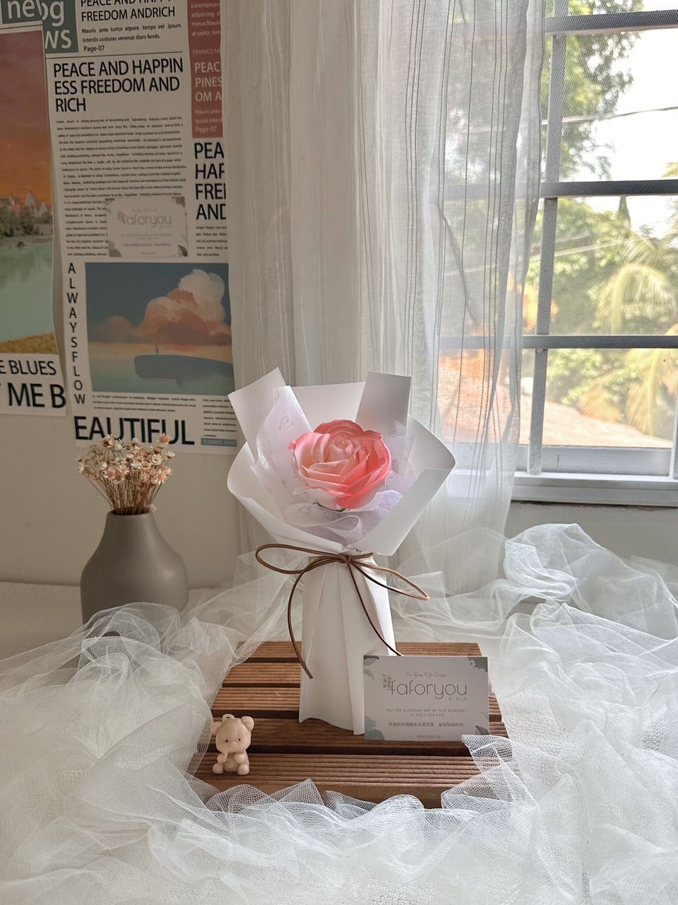 1 Stalk Soap Rose Bouquet