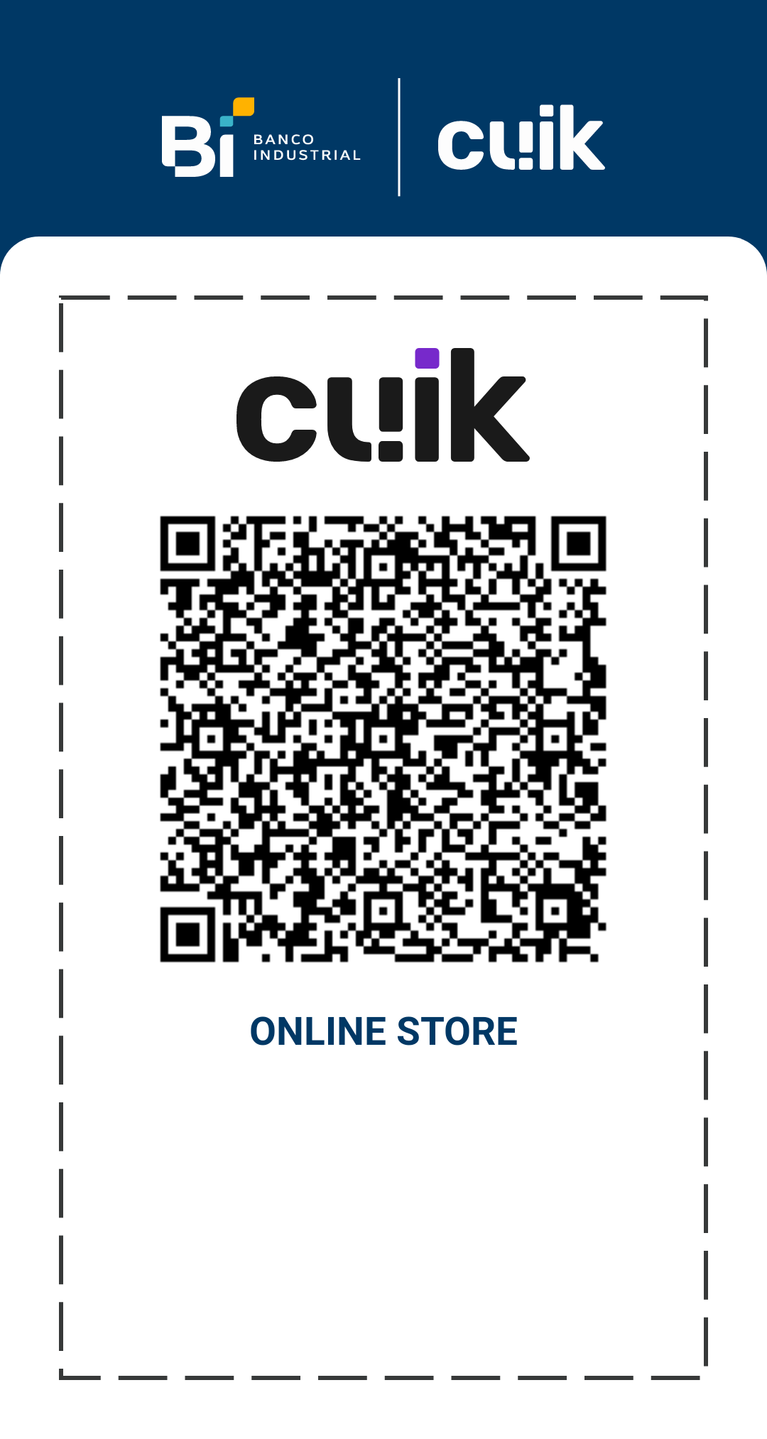 Qr de pago CUIK