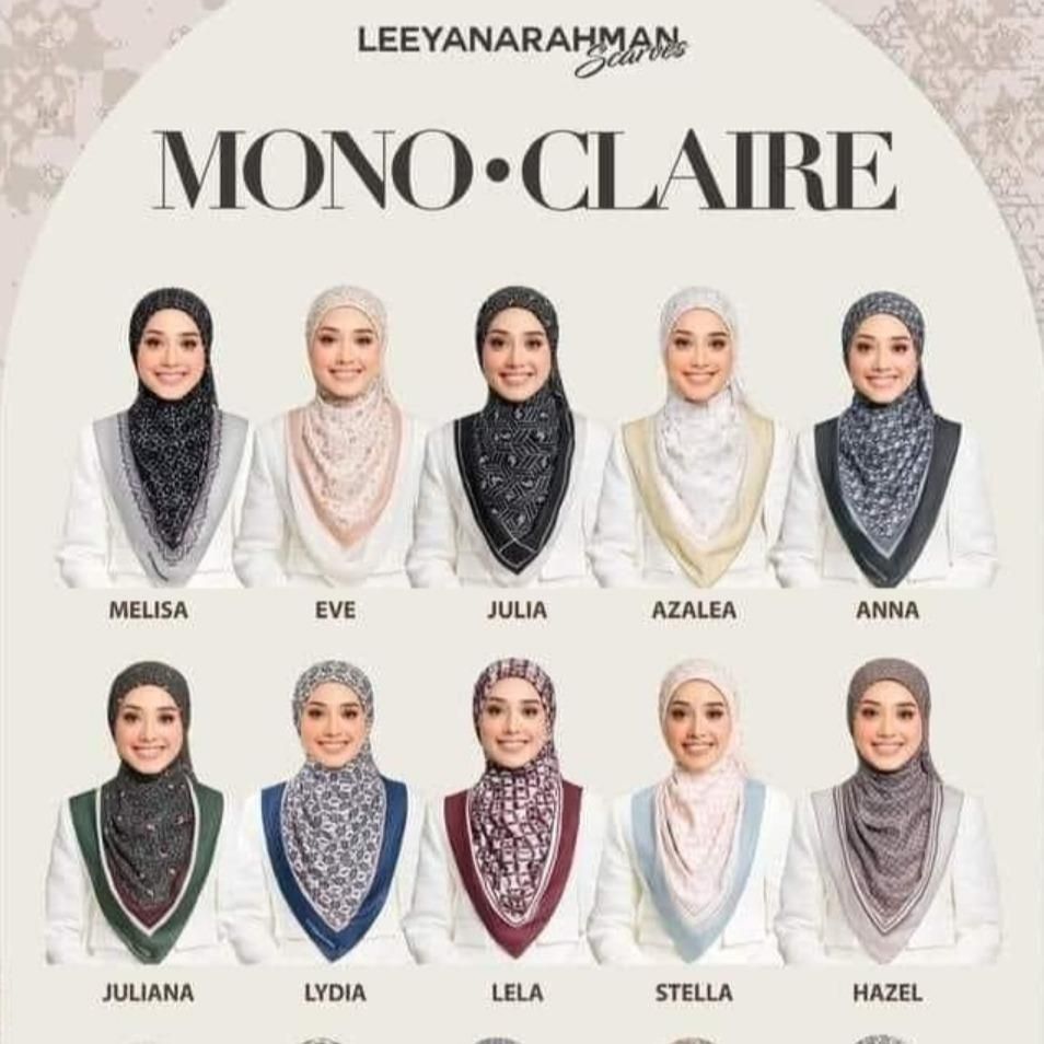 Mono Claire Series by LeeyanaRahman Scarves