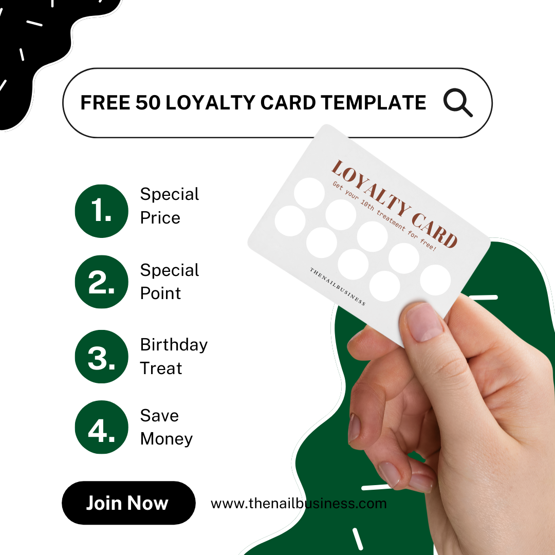 TẢI MIỄN PHÍ 50 TEMPLATE LOYALTY CARD CỦA TIỆM NAIL_0