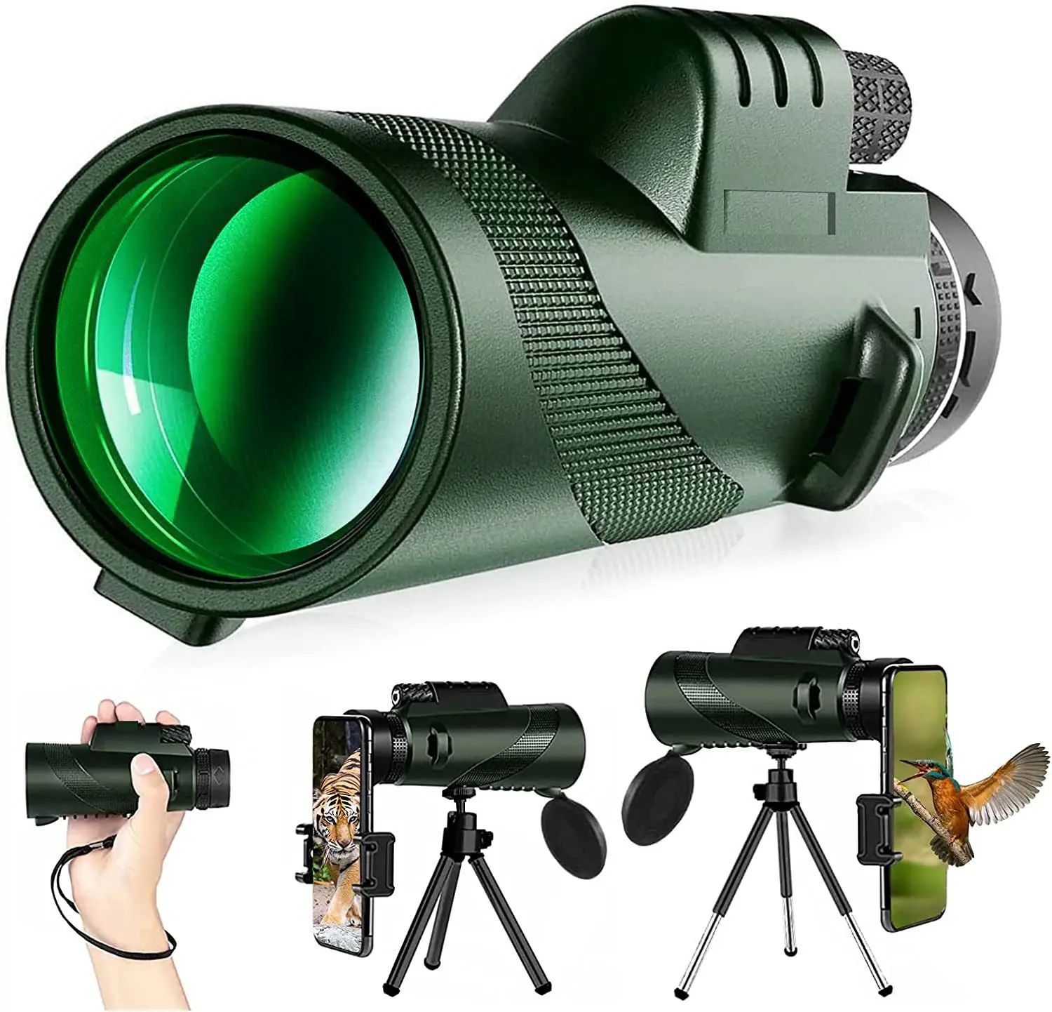 Portable Monocular Telescope with 80x100 Magnification_0