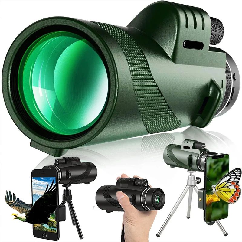 Portable Monocular Telescope with 80x100 Magnification_0