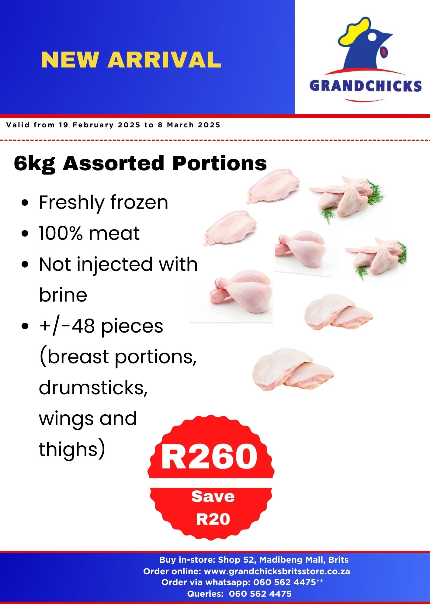 6 kg Assorted Portions