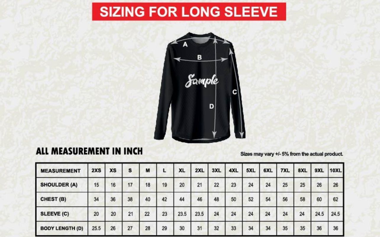 Our Merchandise Sizing Measurements._1