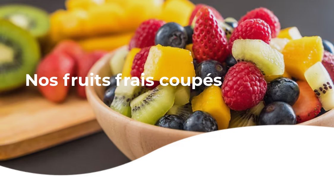 Fruits frais Découpé 🍇 🍌🍓🥝