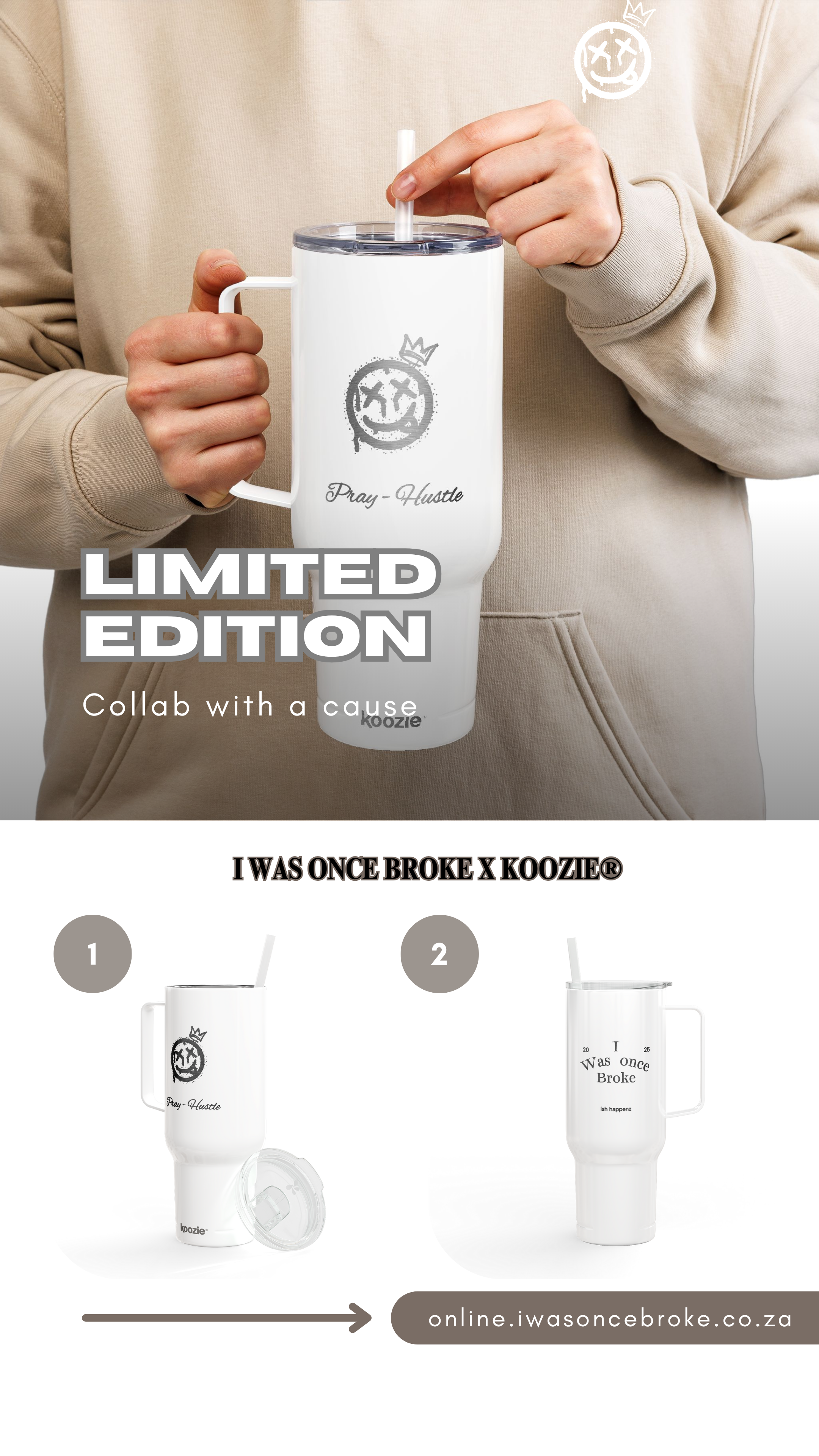Limited Edition  I Was Once Broke  X  Koozie Insulated Tumbler with Insulated Tumbler with Lid_0