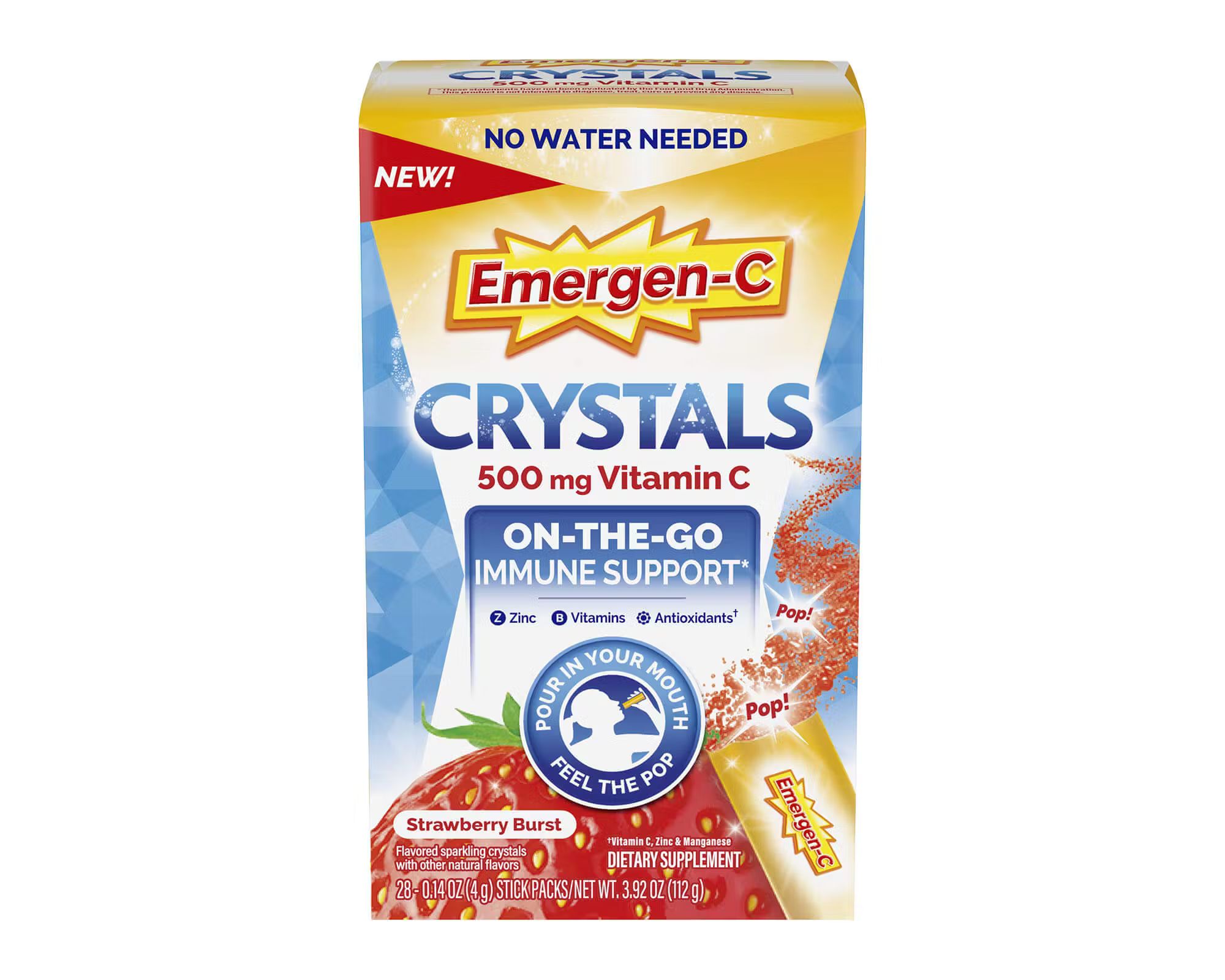 Go Emergen-C Immune Support (1) Supplement with Vitamin C, B Vitamins, Zinc and Manganese