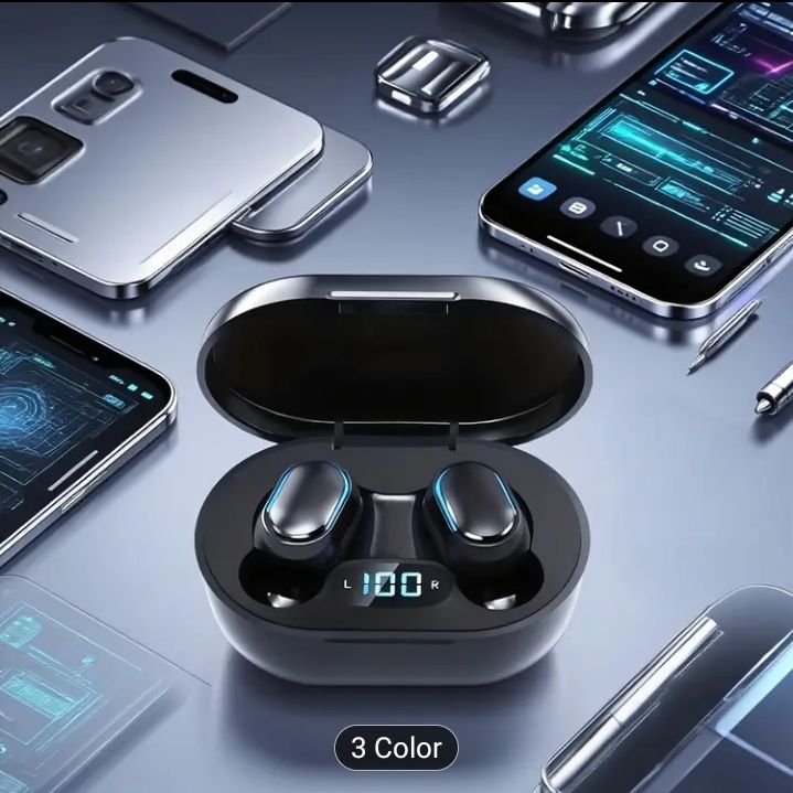 Wireless Earbuds with Three Color Options, Designed for the Human Ear Structure to Fit Snugly and Prevent Fatigue During Prolonged Use_1