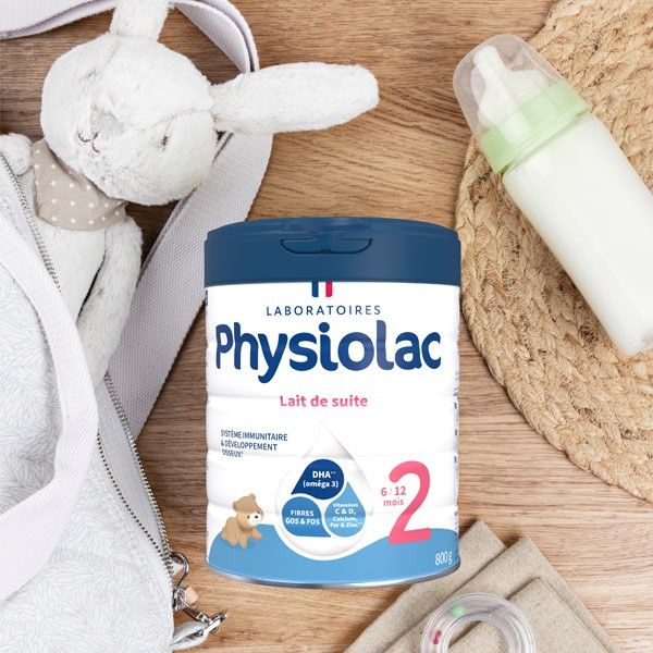 -10% offert sur la 2ème boîte de PHYSIOLAC 2ème AGE 800g jusqu'à demain 18h_0