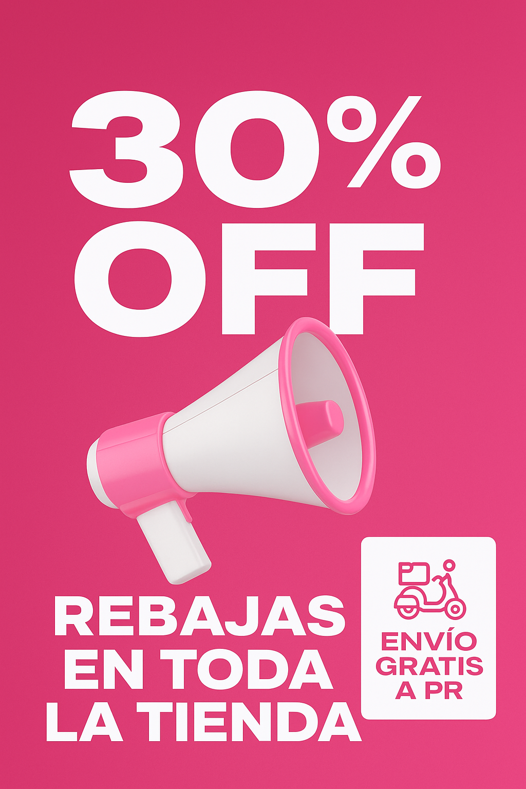30% de Descuento en toda la tienda hasta el domingo 24 a las 12am_0