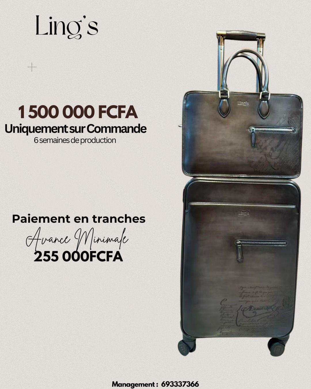 Nos Trolleys en cuir véritable haut de gamme_1