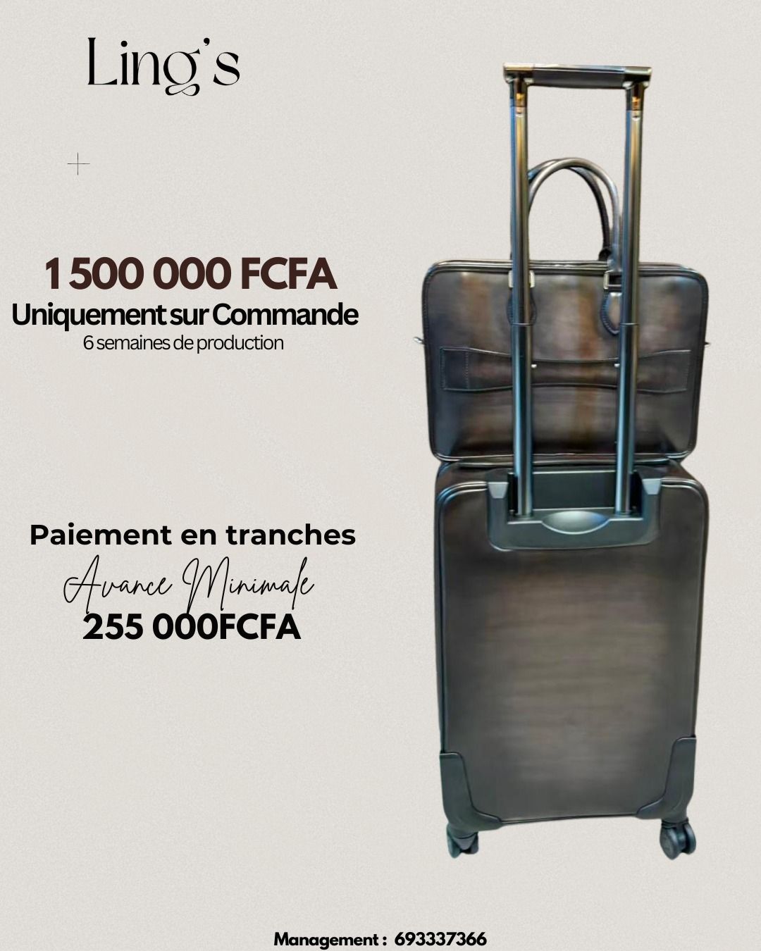 Nos Trolleys en cuir véritable haut de gamme_2