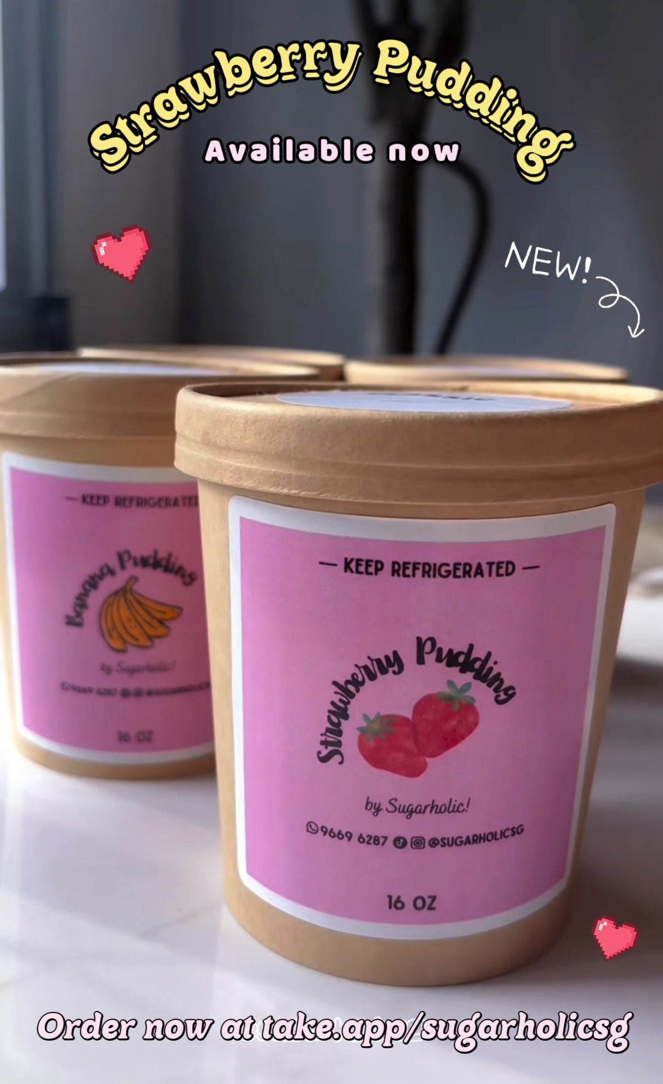 NEW! Strawberry Pudding. Order now!_0