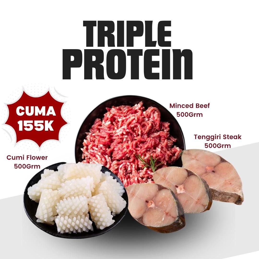 PROMO TRIPLE PROTEIN (Minced Beef 500gr+Tenggiri 500gr+Cumi Flower 500gr)_0