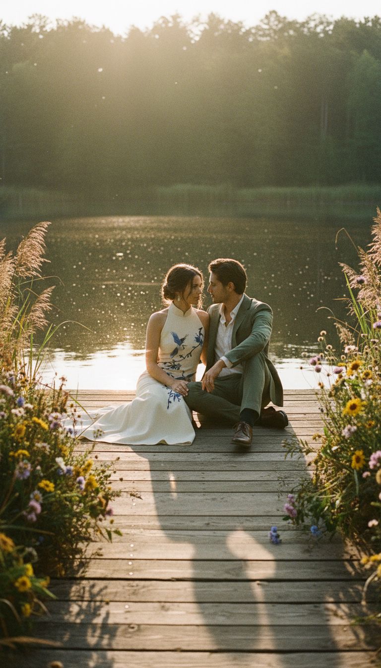 CHEONGSAMS "Blue Blossoms and Cranes" _8