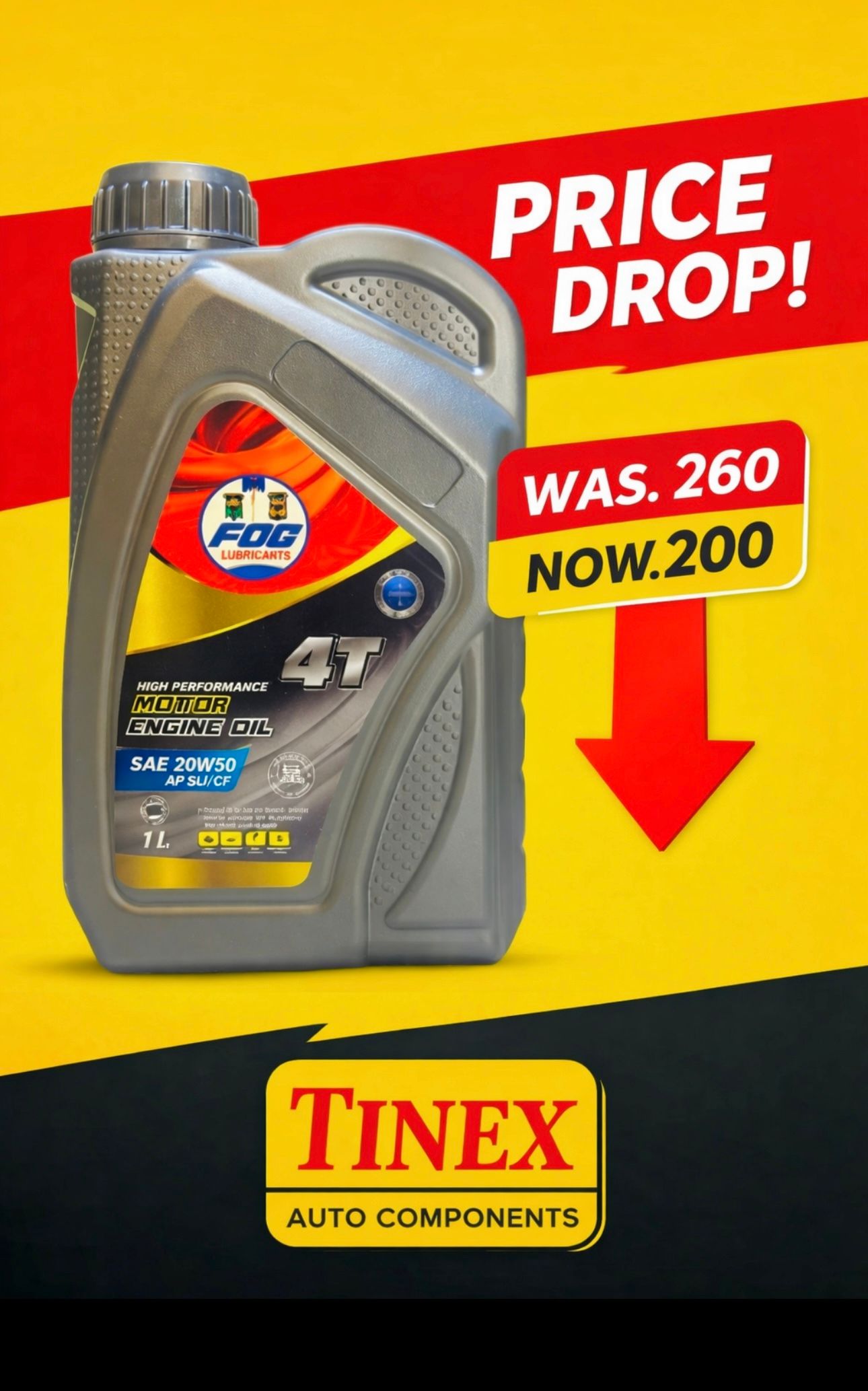 Offer price. Foc oil 1 L petrol _0