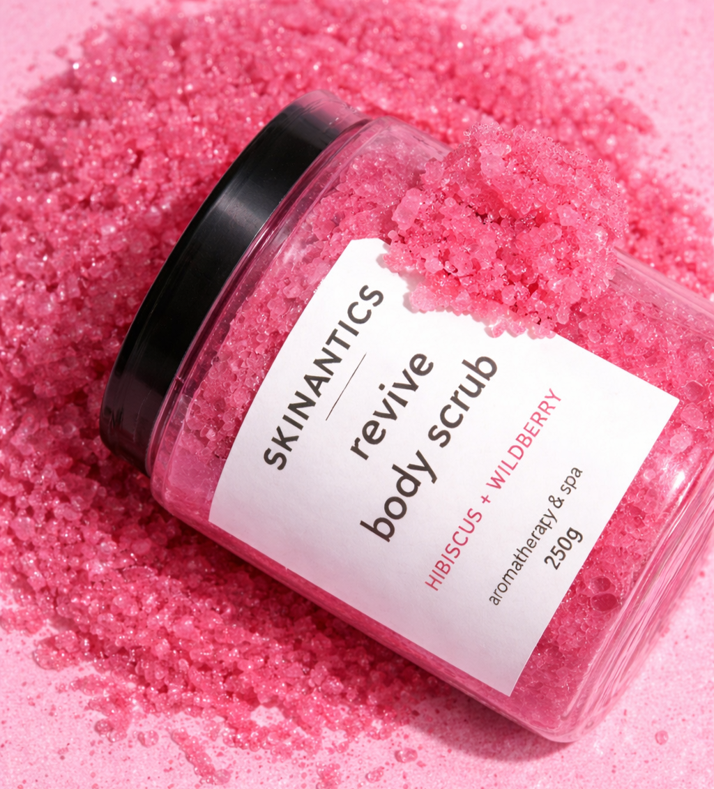 Indulge your skin in a spa-like experience at home. Our handcrafted scrubs gently exfoliate, nourish, and revive your skin while soothing aromatherapy blends calm the mind and awaken the senses. Reveal softer, smoother, radiant skin with every use._3