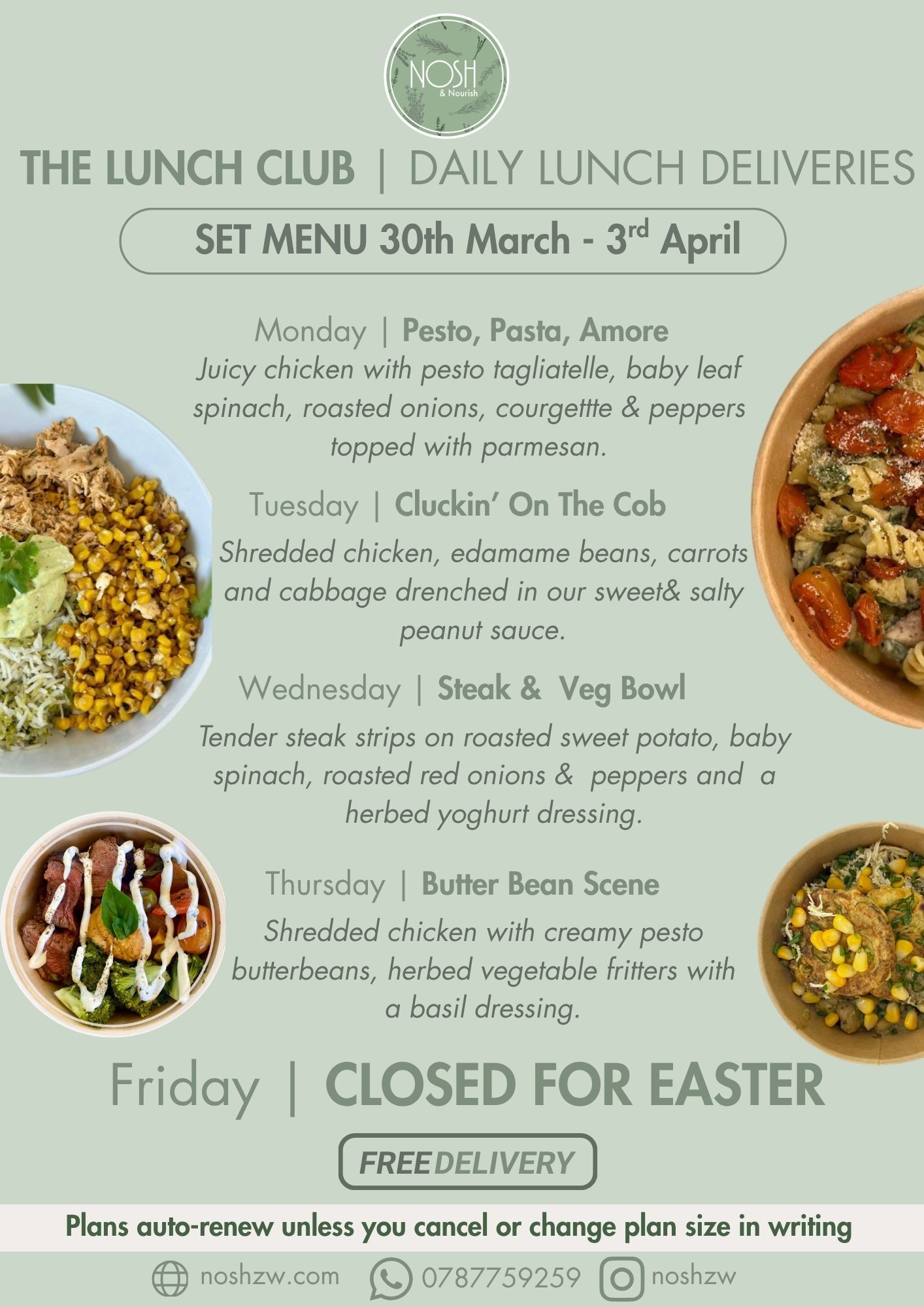 Set Menu | 30th March - 3rd April | The Lunch Club _0