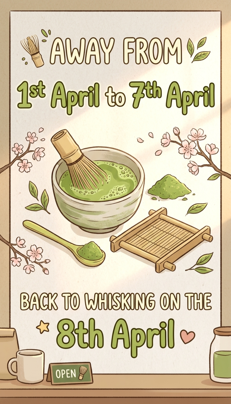 We will be back on 8th April 🤎 thank you_0