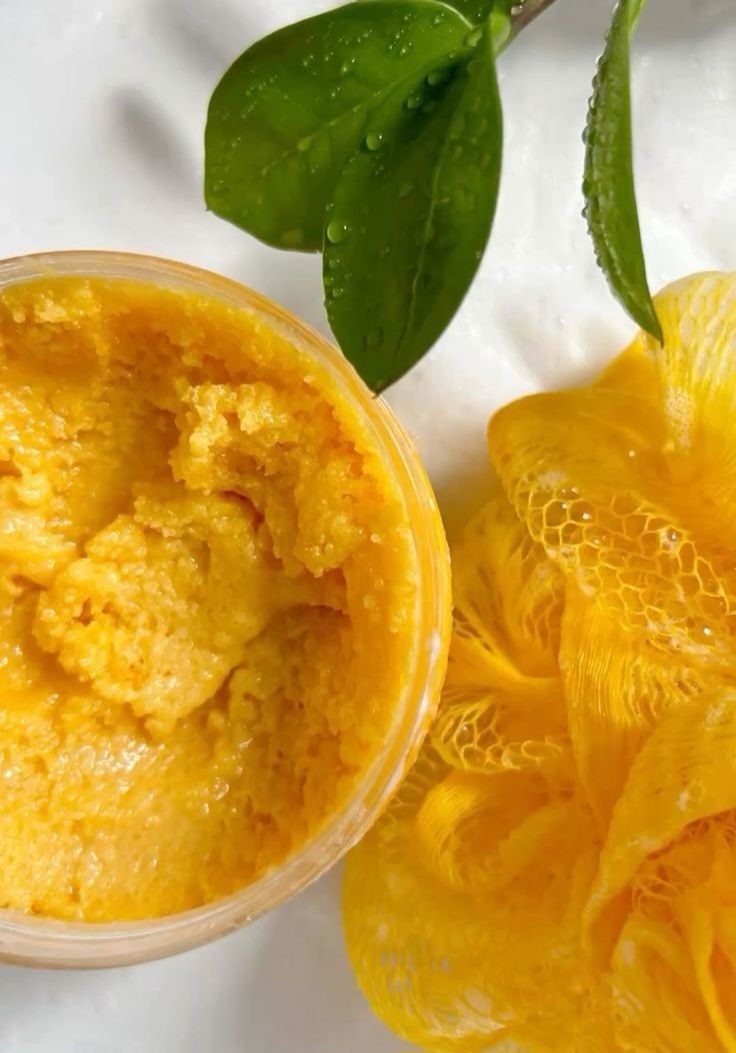 Dark Spots, Hyperpigmentation & Uneven Skintone? Our Turmeric Scrub is your new besty. Packed with natural ingredients only, hence our customers are obsessed over it. Indulge in this Bestselling Herbal Radiance Scrub & welcome your new even and fair skin tone._1