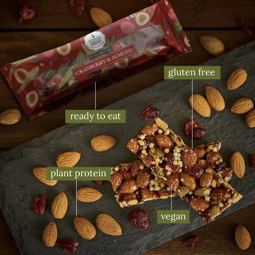 Nut & Seeds Bar - Cranberry & Almond 