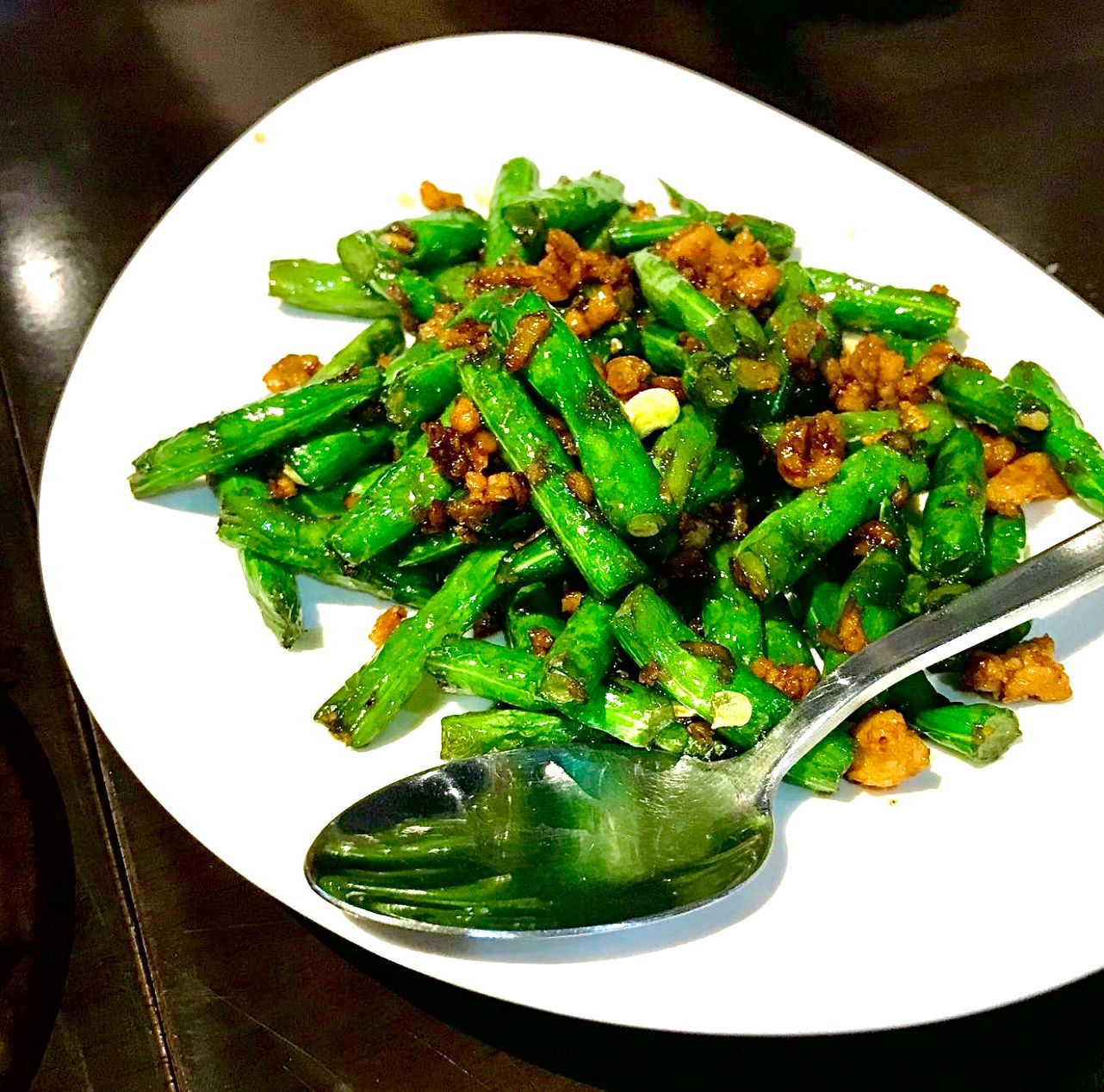 French Beans with Minced Meat & Dried Shrimps 乾煸四季豆 