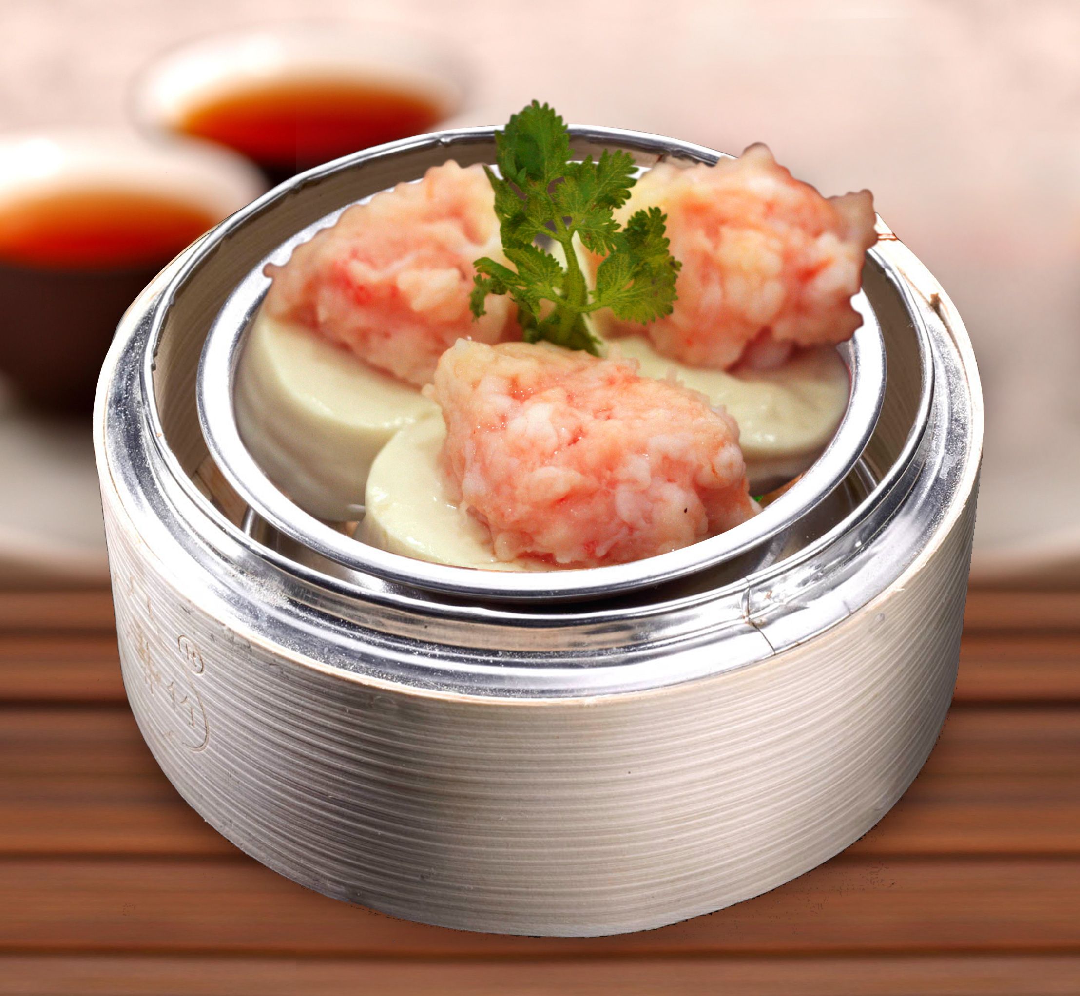 No.13 鲜虾豆腐Shrimp Beancurd (3pcs)