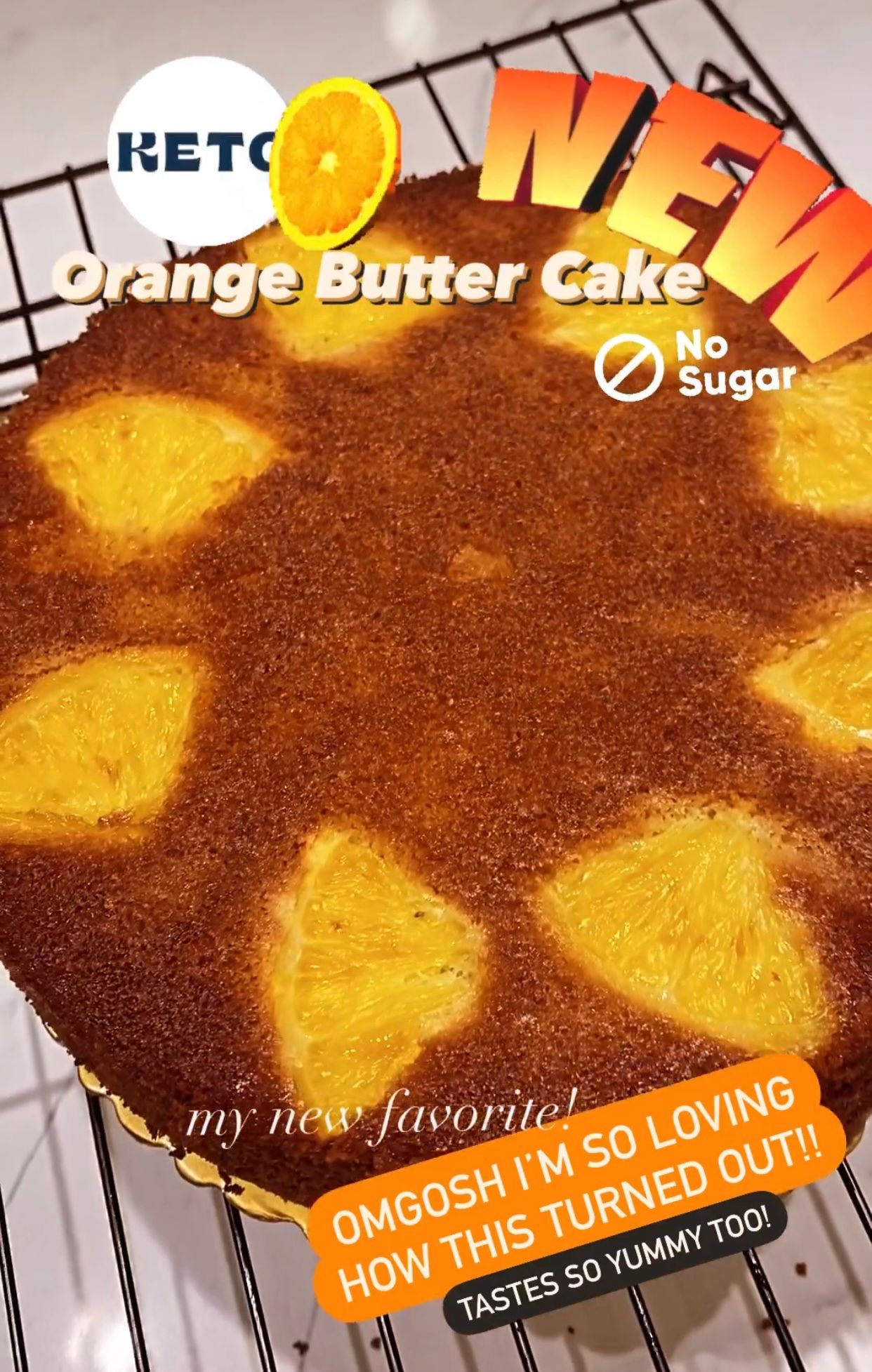 Orange Butter Cake 8”