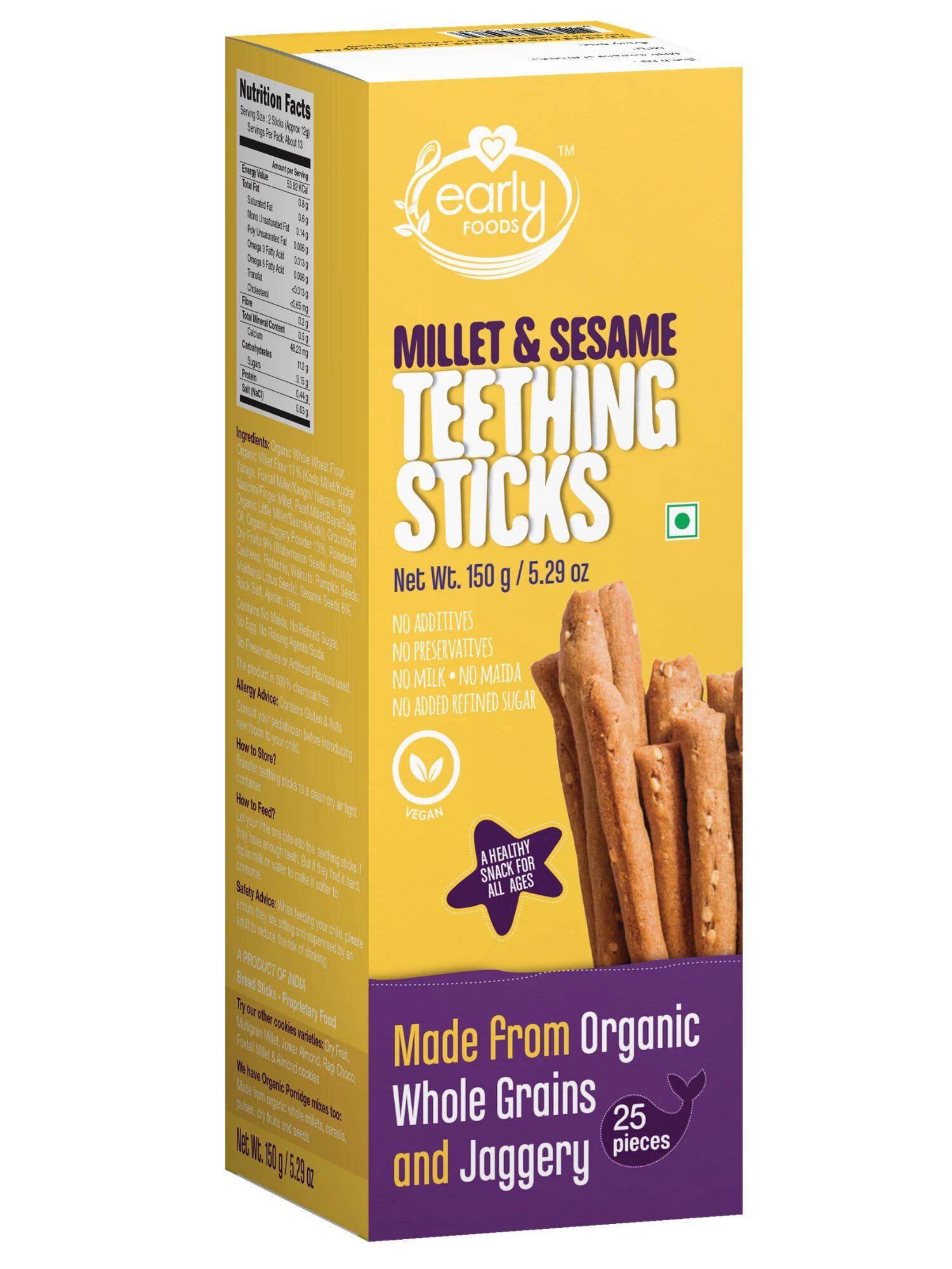 Millet & Sesame Teething Sticks  