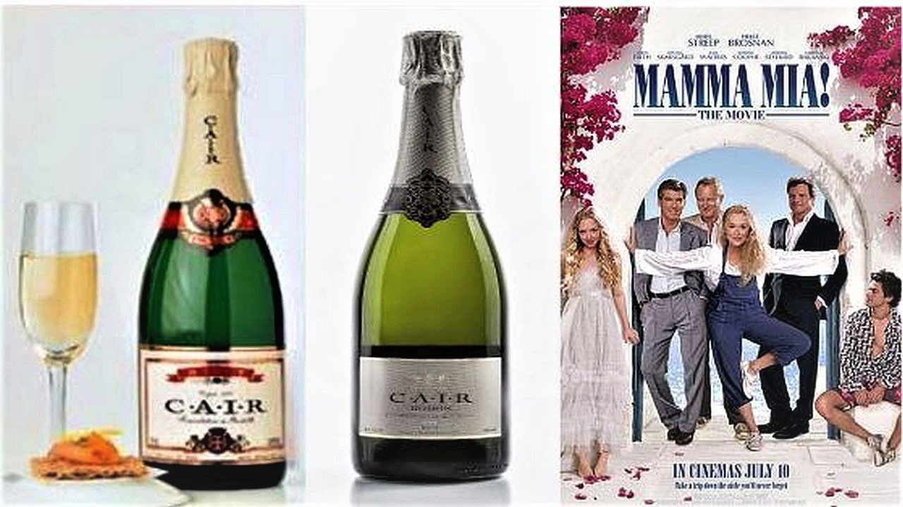 CAIR BRUT (NV) - TOP Q/P NATURAL METHODE CHAMPENOISE SPARKLING WINE *** FEATURED ON MAMA MIA! THE MOVIE ***