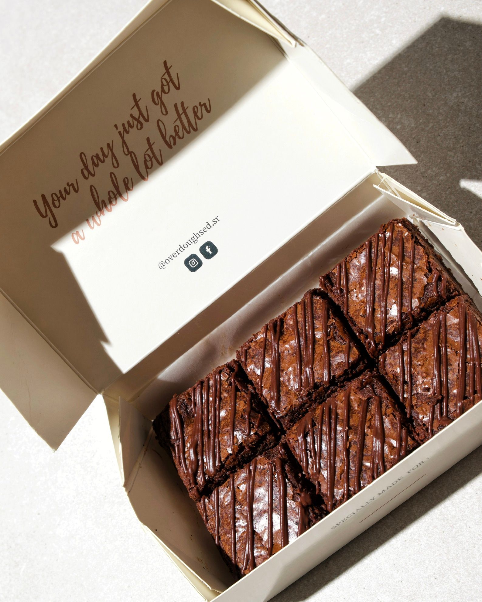 Double Chocolate Brownies box of 6