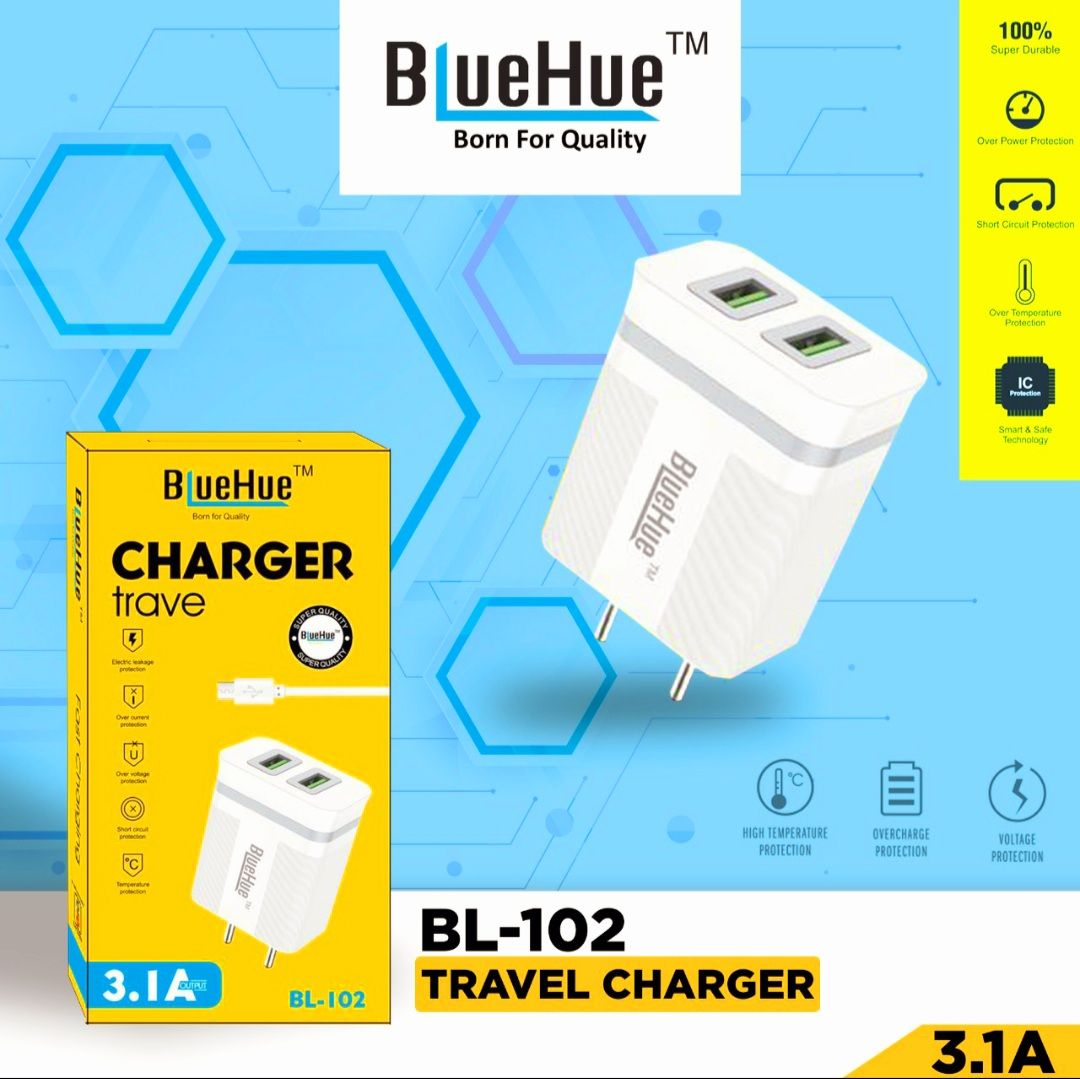 BLUEHUE BL-102 3.1 A TRAVEL CHARGER