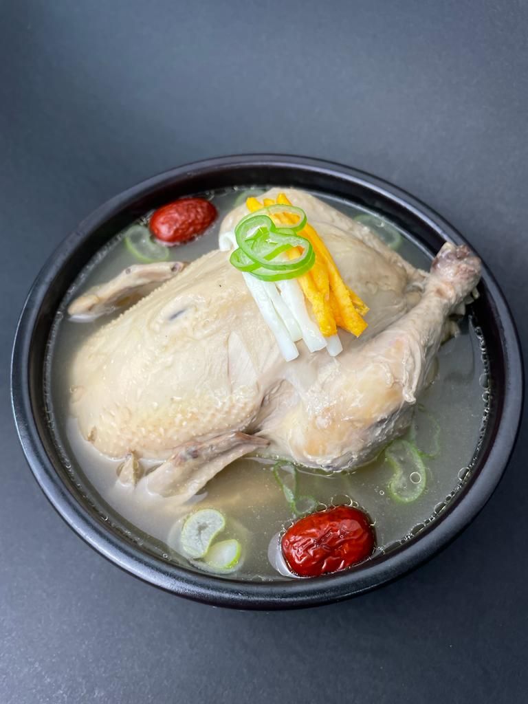 N159. Organic Samgyetang (Korean Organic Ginseng Chicken Soup) (삼계탕)