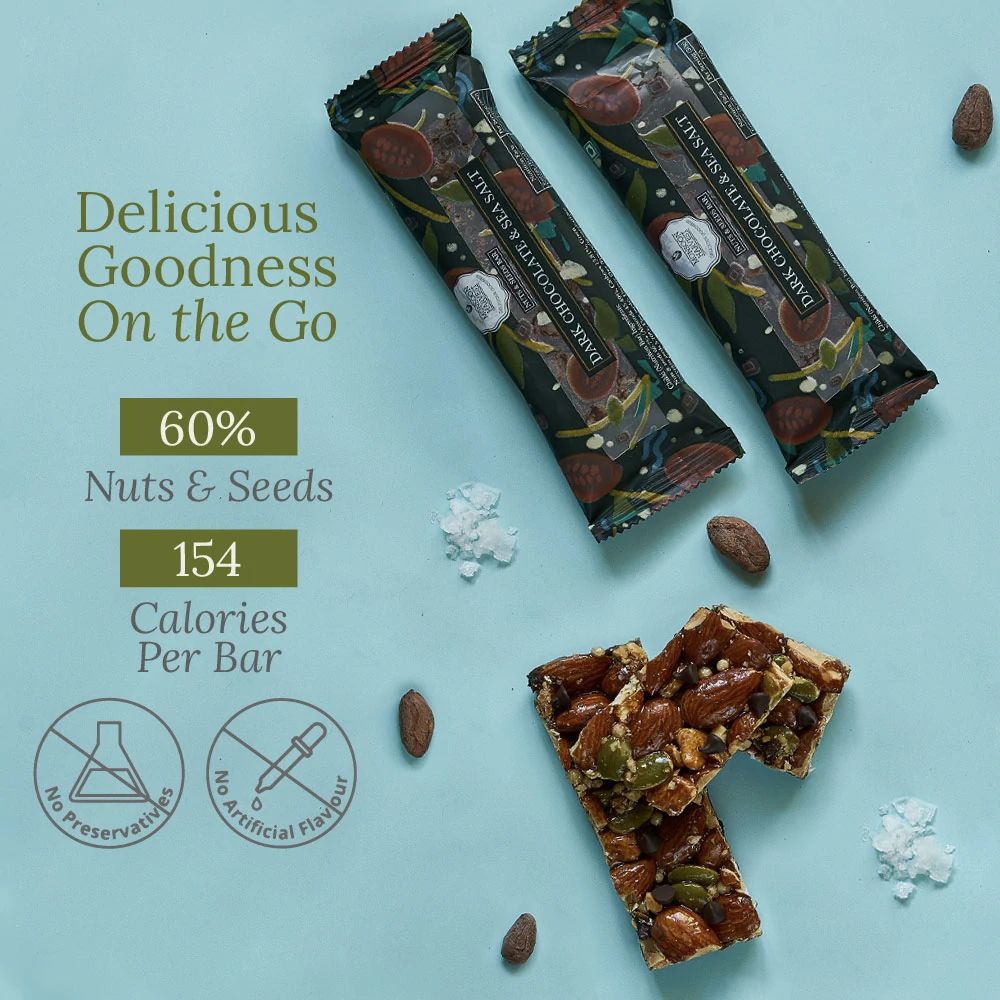 Nuts & Seeds Bars - Dark Chocolate And Sea Salt